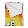 thumbnail image 2 of Pride Soft Flannel Fleece Throw Blanket, Grunge and Colorful Striped Backdrop Peace Wording Vintage Gay Lesbian Flag Print, Cozy Plush for Indoor and Outdoor Use, 70" x 90", Multicolor, by Ambesonne, 2 of 5