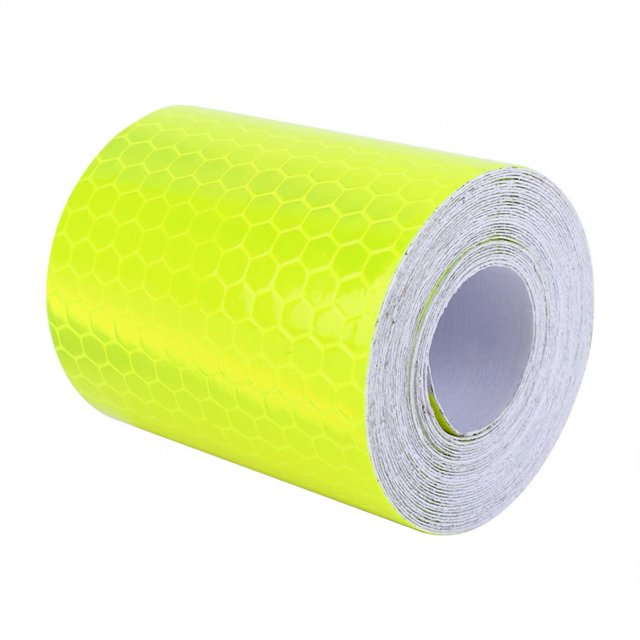 LAFGUR Conspicuity Tape Roll, Pure Fluorescence Safety Reflective 300cm Car Wall Sticker Reflective Tape, For Industry Parking Spaces