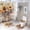 style-715, variant on 4Pcs Shower Curtain Set with Rugs Bath Mat U-Shaped Floor Mat Toilet Lid Oval Rug Mason Jar Sunflower Waterproof Shower Curtain Spring Summer Sunflower for Bathtub Decor