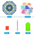 thumbnail image 3 of Cuadros Decorativos Diy diamante pintura colgante adornos colgantes 5d mandala llavero (gj058) Wdftyju embutido en tela, 3 of 9