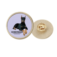thumbnail image 1 of Broche de oro metálico circular Unbranded Tobin el feroz otomano, 1 of 3