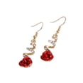 thumbnail image 2 of Fiudx Pendientes de Rosa, Elegante Diseño Floral de Aleación, Forma Redonda Llamativa, Perfectos para Bodas y Fiestas, Regalo Ideal para Damas, Joyería de Moda., 2 of 6