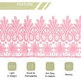 thumbnail image 4 of Uxcell 3.14 inch Wide 5 Yard Lace Ribbon Floral Pattern Pink Embroidered Lace Trim for Sewing Making, Gift Wrapping, 4 of 5