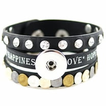Love, Hope, Happiness Bracelet Snap Jewelry Fits 18MM 20MM Ginger Charm Buttons