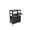 Without extension frame, variant on 2024 New Rolling AV Cart with Locking Cabinet, Laptop Stand, and Drop Leaves, Height Adjustable Mobile Utility Cart Workstation with Extra Storage Space, Power Strip