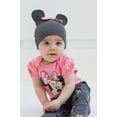 thumbnail image 4 of Disney Minnie Mouse Infant Baby Boys or Girls Bodysuit Pants and Hat 3 Piece Outfit Set Newborn to Infant, 4 of 5