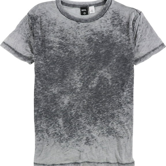 BDG Womens Burnout Crew Neck Graphic T-Shirt, Grey, Small