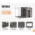 thumbnail image 4 of Cubos de almacenamiento de ropa Furnhome con 3 aberturas y marco de metal, 66 L, 4 of 6