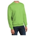 thumbnail image 4 of Yellow Rooster Men's Core Fleece Classic Crewneck Sweatshirt Lime XL, 4 of 6