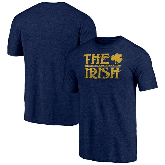 Men's Navy Notre Dame Fighting Irish Rally Tri-Blend T-Shirt