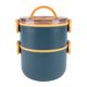 thumbnail image 1 of Box Lunch Box 1.6L Gran Capacidad Doble Capaz Recibido de Alimentos Microondas A Microondas Tarro de Alimentos Portátiles de Alimentos Azul, 1 of 7