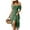 #001 Army Green-A1, variant on Tianiyouqing Western Dresses for Women Vacation Tiered Square Neck Floral Smocked Fall Swing Sundress Flutter Sleeve Backless Ruffle Wedding Guest Maxi Dresses Army Green M