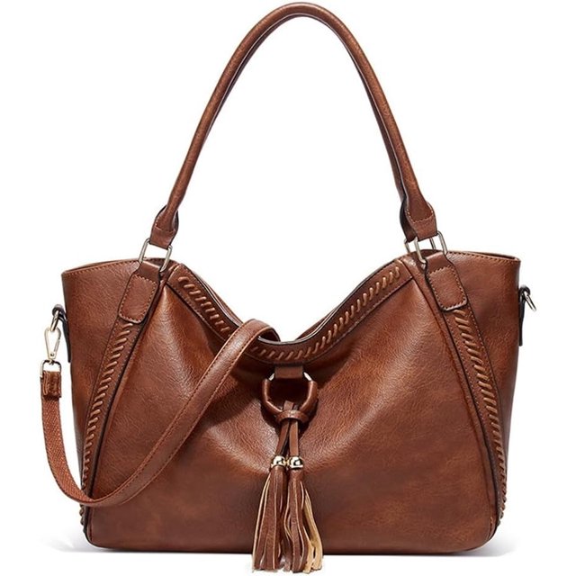 LHSHID Sac à Bandoulière Rétro à Franges pour Femmes, Sac Seau Décontracté à la Mode