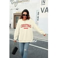 thumbnail image 3 of DEXIO Christmas Vibes Oversize Sweatshirt Women Merry Christmas Shirt Xmas Long Sleeve Shirt Winter Holiday Sweatshirts, 3 of 14