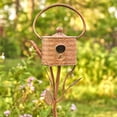 thumbnail image 3 of Zaer Ltd. Copper Colored Teapot Birdhouse Garden Stakes (Style 3), 3 of 9