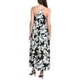 thumbnail image 2 of Nicole Miller womens  Printed Palma Satin Maxi Dress, XL, Black, 2 of 3