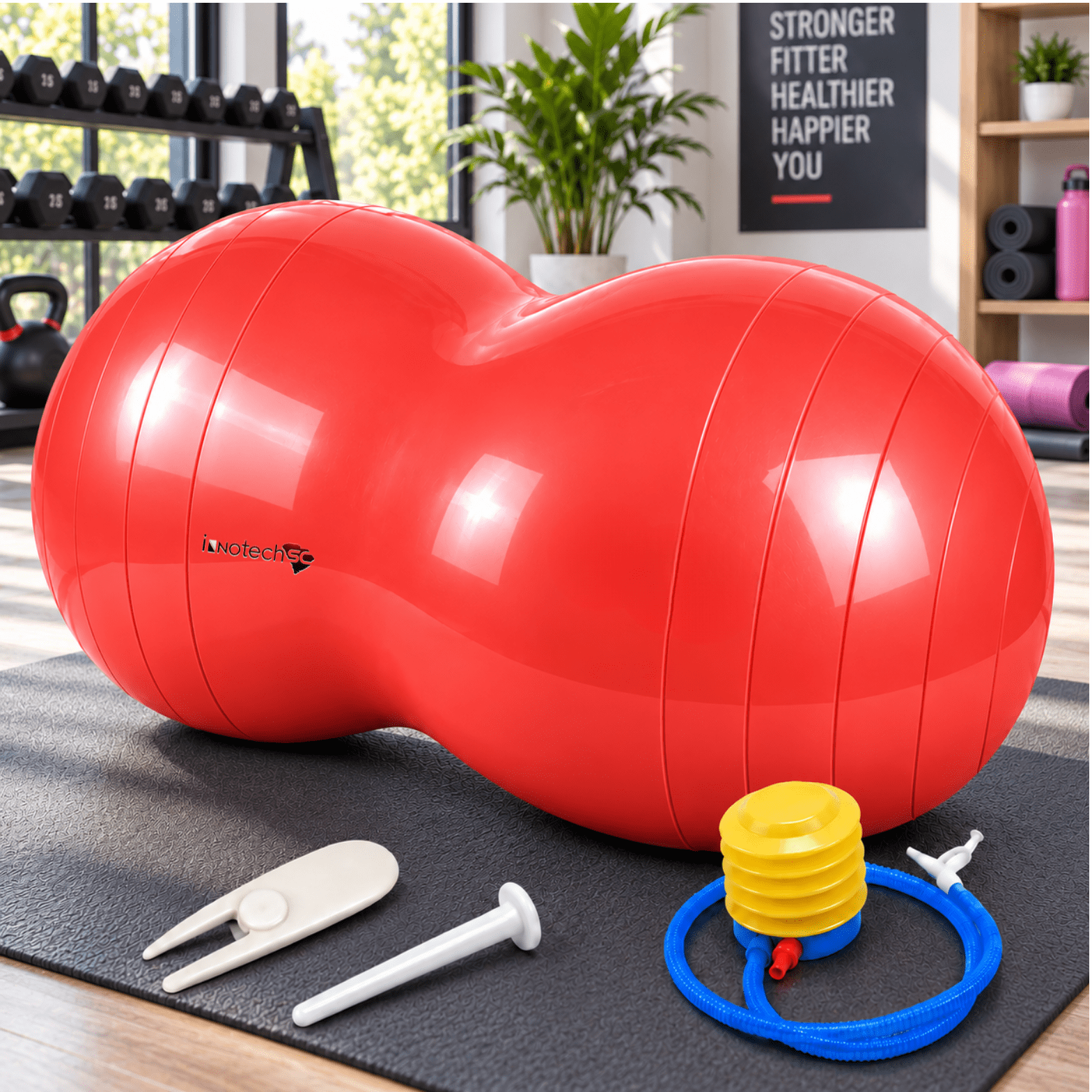 KFFKFF Semi Workout Sphere, 23-inch Equilibrium Sphere, 660 lbs