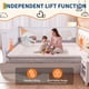 thumbnail image 3 of Barandales de Cama 3 Piezas para Niños Pequeños Tamaño King | Sin Taladrar, Altura Ajustable, Anticaídas Blanco y Gris, 3 of 6