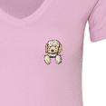 thumbnail image 4 of Inktastic Pocket Goldendoodle Women's V-Neck T-Shirt, 4 of 5