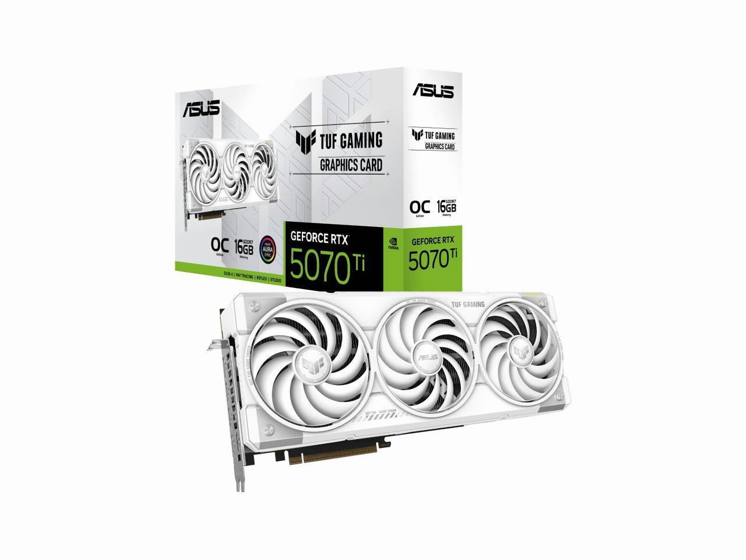 ASUS TUF Gaming white GeForce RTX 5070 Ti OC Edition 16GB GDDR7