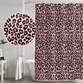 thumbnail image 4 of Pink Black Shower Curtain Set - Small 36" x 72" Washable Bathtub Curtain with 12 Hooks, Elegant Modern Abstract Art Luxury Waterproof Fabric Stall Shower Curtains for Bathroom/Bathtub Décor, 4 of 6