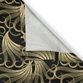 thumbnail image 6 of Ambesonne Abstract Valance & Curtain, Ornamental Curved Lines, 55"x45", Charcoal Grey and Pale Brown, 6 of 7