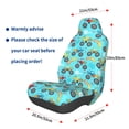 thumbnail image 3 of Daiia Cartoon Monster Truck Printed Car Seat Cover - Waterproof & Sweatproof - Universal Fit, Machine Washable, Non-Slip - Seat Protector for Car, Truck, SUV, Van (1 Pack), 3 of 5