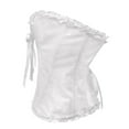 thumbnail image 6 of HSHMT Slip Shorts for Women Women Floral Lace Off Shoulder Corset Bustier Boned Overbust Corset Bodyshaper Sleepwear Top, 6 of 7
