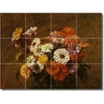 thumbnail image 1 of Ceramic Tile Mural-Henri Fantin-Latour Flowers Backsplash Tile Mural 20. 24" w x 18" h using (12) 6 x 6 ceramic tiles, 1 of 3