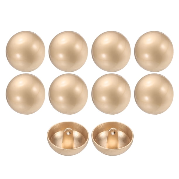 Uxcell 10pcs 32L Botones de Costura Redondos de Metal 20mm 4/5" Botón de Reemplazo para Traje Abrigo Camisa Pantalones, Tono Dorado