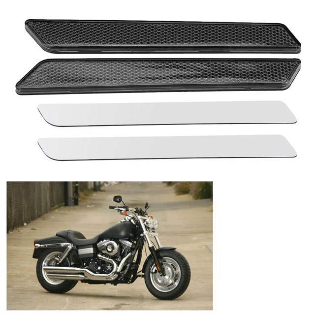 LAFGUR Couvercle de Loquet Réflecteur, Réflecteur de Sacoche Rigide, Compatible avec FLHT FLT FLHX 2014-2017 Réparation Automobile