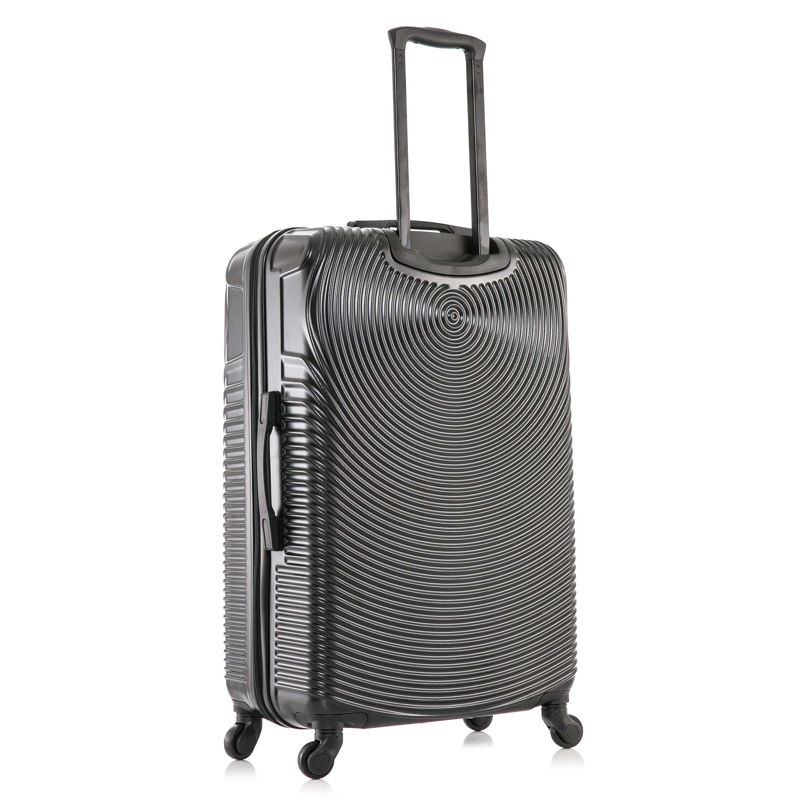 DUKAP Inception 28" Hardside Lightweight Luggage with Spinner Wheels, Handle and Trolley, Black