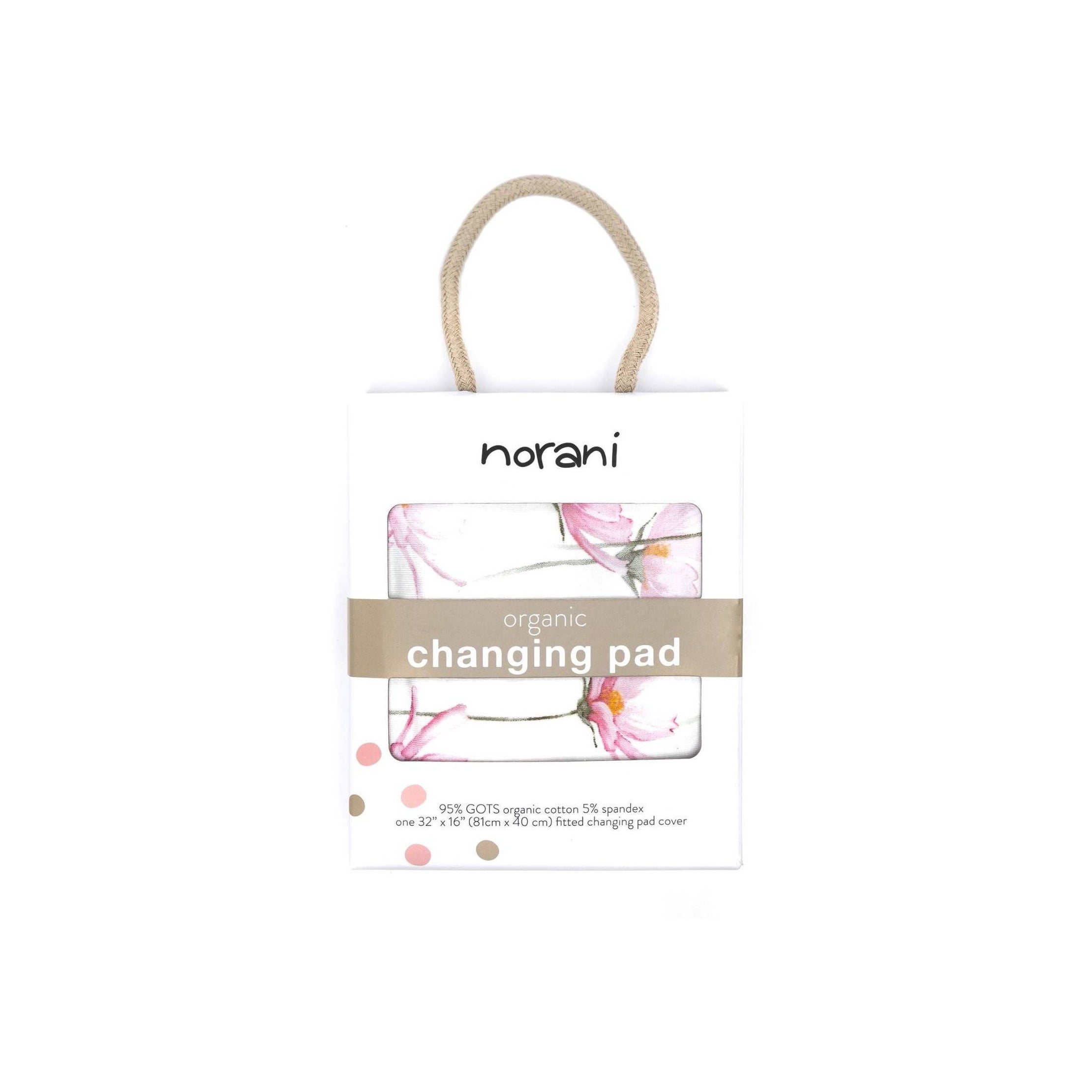 Changing Pad Cover - Pink Petals