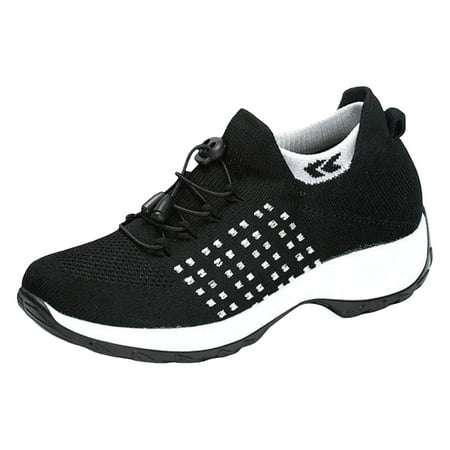

Women s Outdoor Mesh Sneakers Casual Flat Bottom Mesh Wedges Sneakers