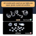 thumbnail image 6 of YYJLX  8-Lights Crystal Bronze Large Chandelier Modern Semi Flush Mount  Fixture Antique Ceiling Lamp for Living Room Dining Room Bedroom Entryway, 6 of 16