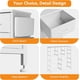 thumbnail image 5 of 12 - cajón altura fabric cómoda side pockets y steel frame: space - saving vertical almacenamiento chest dormitorio, sala estar, hallway, entrada, y closet. durable y practical design in blanca, 5 of 5