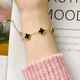 thumbnail image 3 of 2pz Buena Suerte Pulsera Joyeria De Trébol De Cuatro Xtellar rojo, 3 of 3