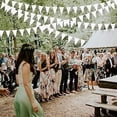thumbnail image 4 of 40 Ft White Triangle Flags For Wedding Baby Bridal Shower Birthday Bachelorette, 4 of 5