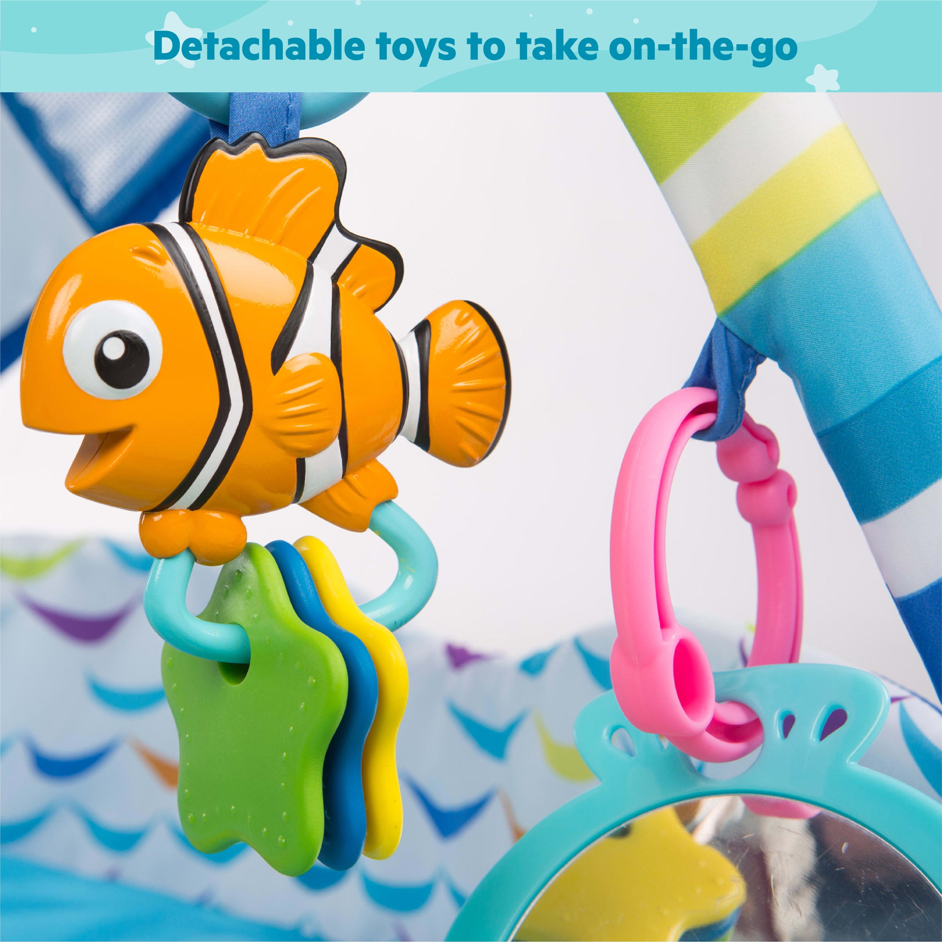 Bright Starts Disney Baby Finding Nemo Mr. Ray Infant Playmat