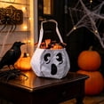 thumbnail image 4 of Halloween Decoration Indoor Outdoor Clearance Under $5.00! Thanksgiving Fall Decorations for Home, Halloween Candy Bag Ghost Face Halloween Decorative Tote Bag, 4 of 6