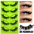 thumbnail image 6 of 5 Pairs Cat Eye Lashes Faux Eyelashes Winged End New Elongated Eye, 6 of 7