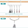 thumbnail image 6 of 8 Pack Plastic Space Saving Hangers, Multi-Port Closet Organizer Hooks, Wardrobe Storage for Shirts, Pants, Dresses, Heavy Duty Closet Accessories, 6 of 9