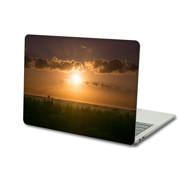 Hard Shell Case Cover Only for 2018-2016 Release MacBook Pro 15 inch with Touch Bar/Touch ID A1707/A1990 (Blue series A 0262)