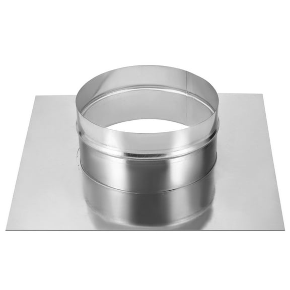 Uxcell 8" Galvanized Steel Duct Connector Flange Air Ducting Mounting Plate,14"x14" Base