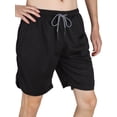 thumbnail image 3 of Luxtrada Mens Running Short Workout Running Shorts 2-in-1 Stealth Shorts (Black,L), 3 of 12