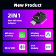thumbnail image 3 of Adaptador Inalámbrico CarPlay Android Auto 2 en 1 Mini AI Adaptador de Caja de Coches WiFi Asistente de Voz para Wired CarPlay Android, 3 of 5
