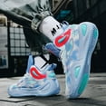 thumbnail image 4 of Womens Mens Basketball Shoes Breathable Lightweight Fashion Athletic Sneakers Unisex Anti Slip Outdoor Sport, 4 of 13
