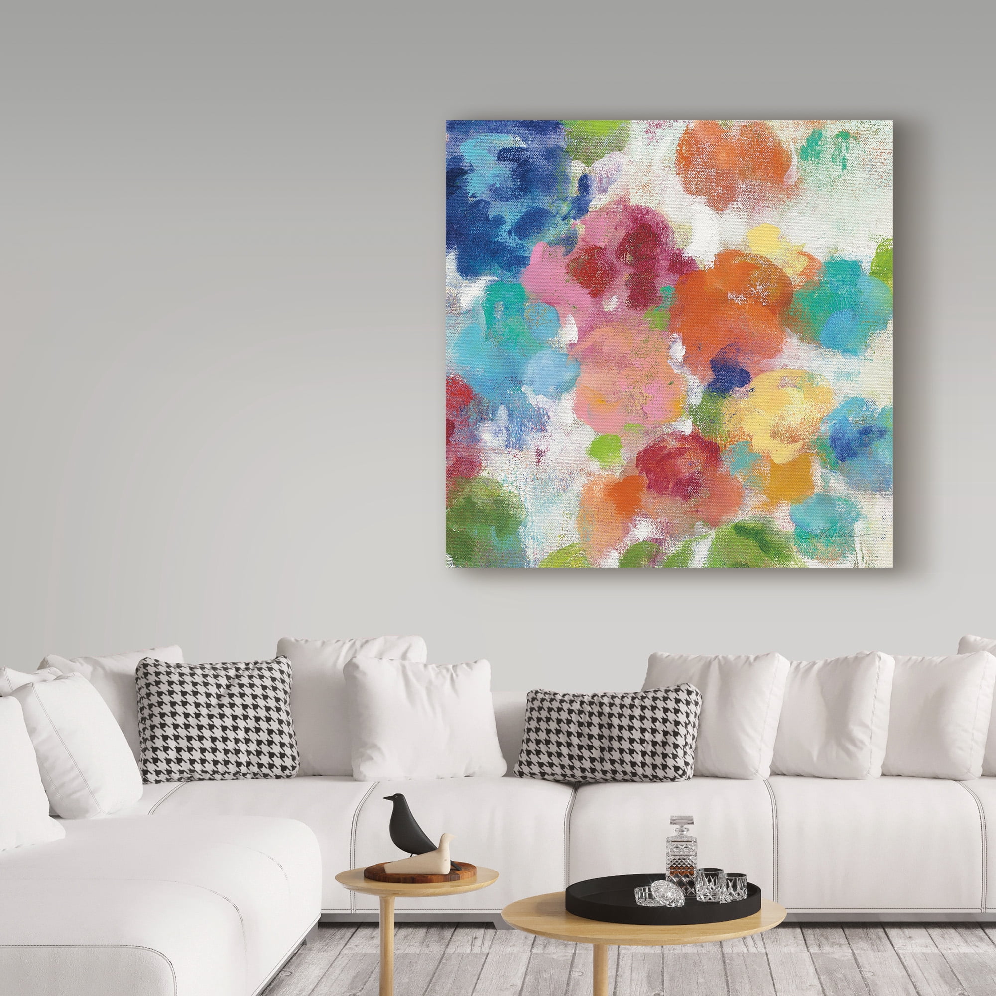 Trademark Fine Art 'Hydrangea Bouquet I Square III' Canvas Art by Silvia Vassileva