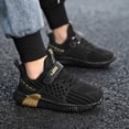 thumbnail image 6 of CAUYDY Kids Sneakers for Girls Boys – Lightweight Mesh Athletic Shoes with Hook & Loop Closure, Non-Slip Sole, Breathable Running & Walking Shoes for Little Kid, Big Kid(L101-Gold,12), 6 of 9