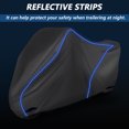 thumbnail image 6 of Unique Bargains Universal Motorcycle Cover Rain Dust Scooter Cover 90.6"x 37.4"x 49.2", 6 of 7